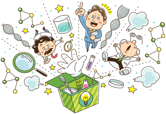 コミカルタッチのイラストやマンガ制作、ポップなキャラクターデザインが得意なイラストレーターいわたまさよし 挿絵カットイラスト