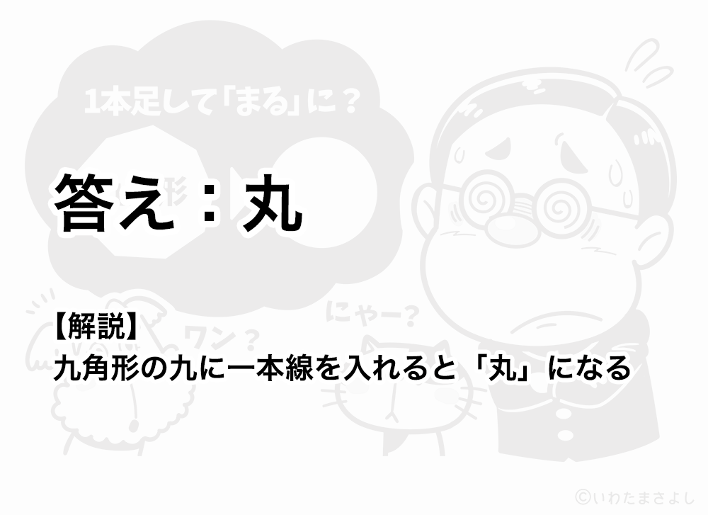絵で見て脳トレなぞなぞ クイズ 5 いわたまさよし