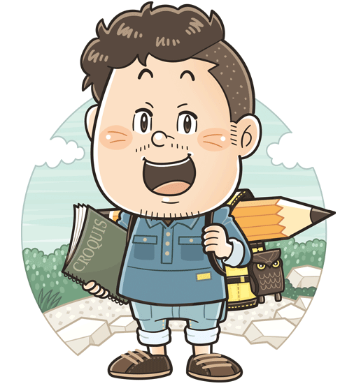 ポップでコミカルなイラストやマンガ、キャラクターデザインが得意なイラストレーターいわたまさよし