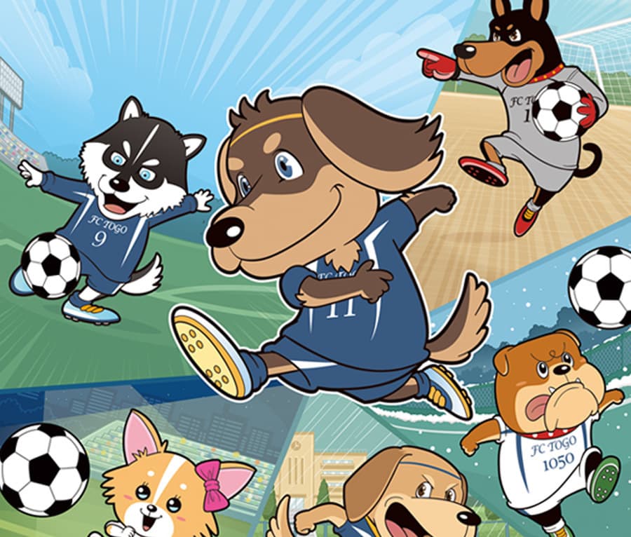 たのしいコミカルタッチでデフォルメされたキャラクターデザイン｜イラストレーター いわたまさよし