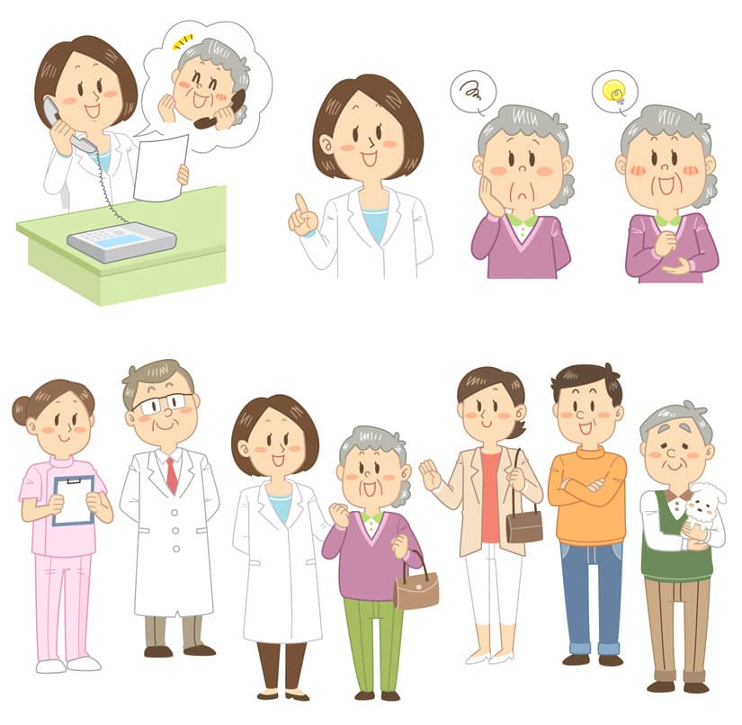 〈血圧について〉｜医療・福祉系の挿絵｜やさしいシンプルタッチのイラスト