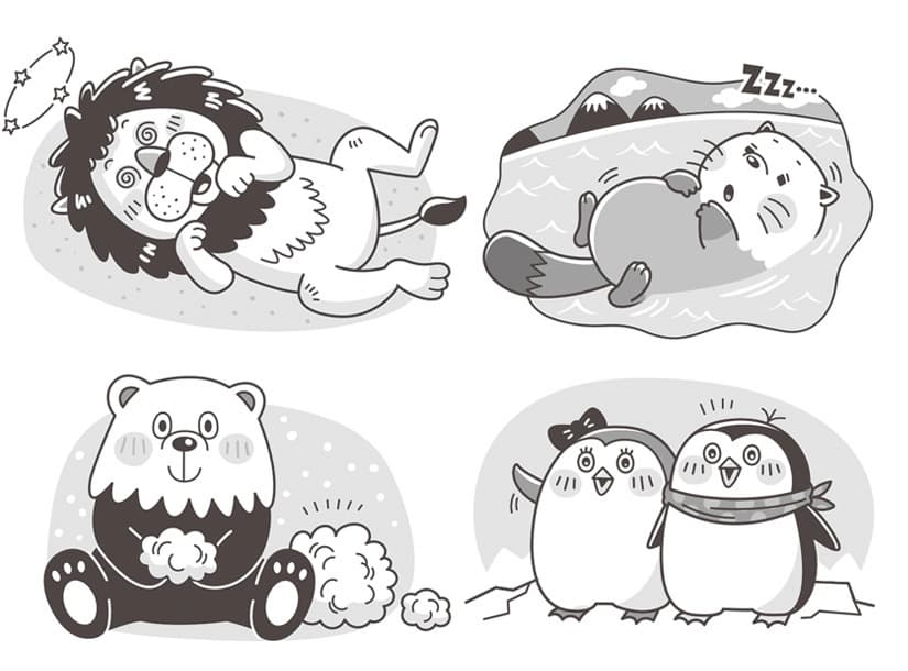 白夜書房〈クロスワードランド〉クイズ 雑誌｜子ども向けかわいいコミカルタッチの動物イラスト
